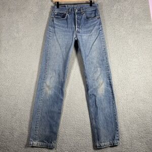 Levi's Vtg Jeans Men's 32x38 Fits 29x33 Blue 501XX Made In USA Y2K
